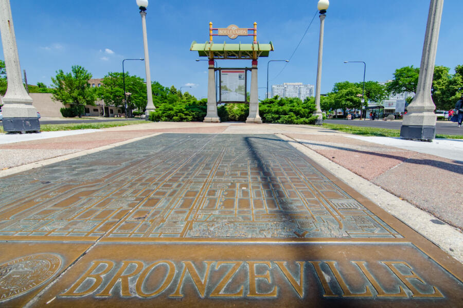 Historic map of Bronzeville