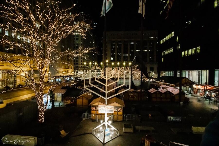 Menorah in Daley Plaza